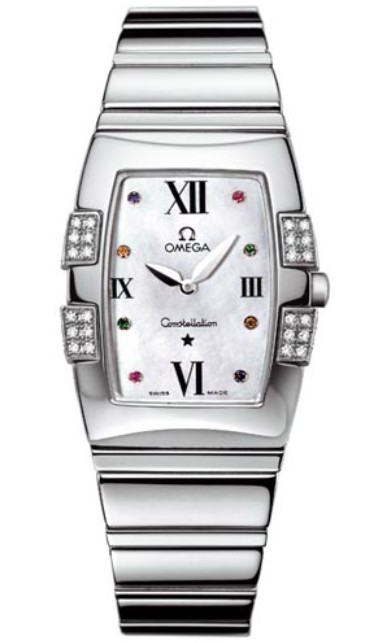 Omega Constellation Quadrella Quartz Series Ladies Stainless Steel Wristwatch-1586.79.00 Omega Constellation Quadrella Quartz Series Ladies Stainless Steel Wristwatch-1586.79.00