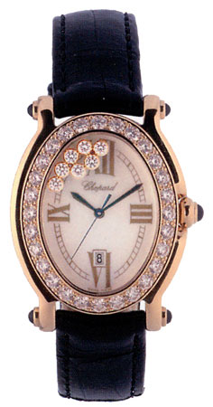 Chopard Happy Sport Series 18kt Yellow Gold Black Ladies Diamond Watch 277000-2311 Chopard Happy Sport Series 18kt Yellow Gold Black Ladies Diamond Watch 277000-2311
