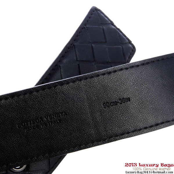 Bottega Veneta Intrecciato Nappa Belt Black Bottega Veneta Intrecciato Nappa Belt Black