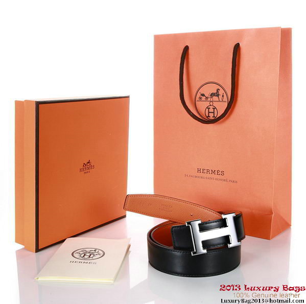 Hermes 43mm Saffiano Leather Belt HB102-5 Hermes 43mm Saffiano Leather Belt HB102-5