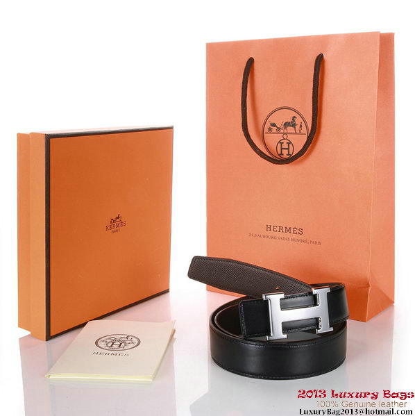 Hermes 43mm Saffiano Leather Belt HB102-7 Hermes 43mm Saffiano Leather Belt HB102-7