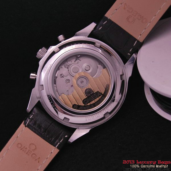 OMEGA DE VILLE CO-AXIAL CHRONOSCOPE Red Gold on Black Leather Strap OM77419 OMEGA DE VILLE CO-AXIAL CHRONOSCOPE Red Gold on Black Leather Strap OM77419