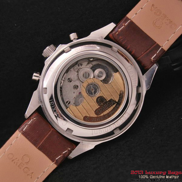 OMEGA DE VILLE CO-AXIAL CHRONOSCOPE Red Gold on Brown Leather Strap OM77420 OMEGA DE VILLE CO-AXIAL CHRONOSCOPE Red Gold on Brown Leather Strap OM77420