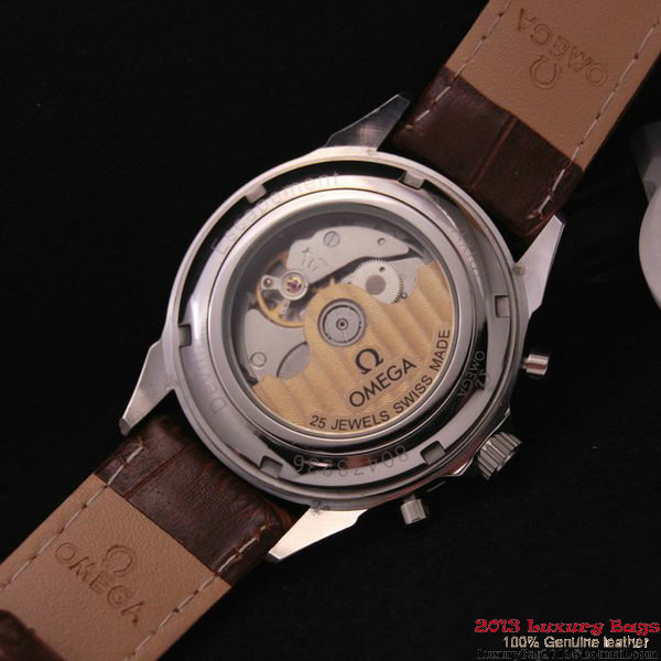 OMEGA DE VILLE CO-AXIAL CHRONOSCOPE Red Gold on Brown Leather Strap OM77420 OMEGA DE VILLE CO-AXIAL CHRONOSCOPE Red Gold on Brown Leather Strap OM77420