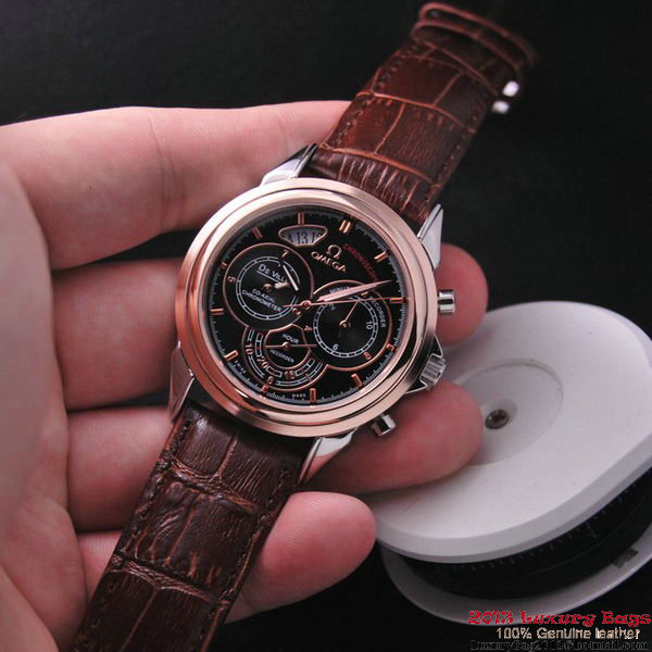 OMEGA DE VILLE CO-AXIAL CHRONOSCOPE Red Gold on Brown Leather Strap OM77422 OMEGA DE VILLE CO-AXIAL CHRONOSCOPE Red Gold on Brown Leather Strap OM77422