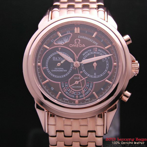OMEGA DE VILLE CO-AXIAL CHRONOSCOPE Red Gold on Red Gold Strap OM77433 OMEGA DE VILLE CO-AXIAL CHRONOSCOPE Red Gold on Red Gold Strap OM77433