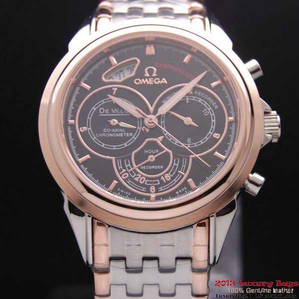 OMEGA DE VILLE CO-AXIAL CHRONOSCOPE Red Gold on Steel Strap OM77431 OMEGA DE VILLE CO-AXIAL CHRONOSCOPE Red Gold on Steel Strap OM77431