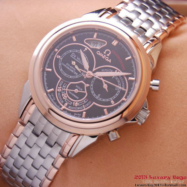 OMEGA DE VILLE CO-AXIAL CHRONOSCOPE Red Gold on Steel Strap OM77431 OMEGA DE VILLE CO-AXIAL CHRONOSCOPE Red Gold on Steel Strap OM77431