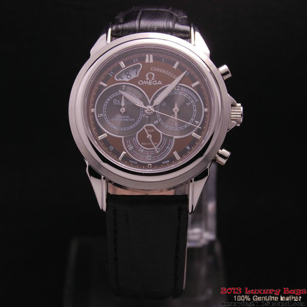 OMEGA DE VILLE CO-AXIAL CHRONOSCOPE Steel on Black Leather Strap OM77407 OMEGA DE VILLE CO-AXIAL CHRONOSCOPE Steel on Black Leather Strap OM77407
