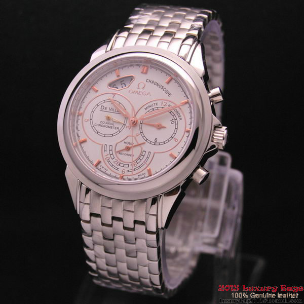 OMEGA DE VILLE CO-AXIAL CHRONOSCOPE Steel on Steel Strap OM77412 OMEGA DE VILLE CO-AXIAL CHRONOSCOPE Steel on Steel Strap OM77412