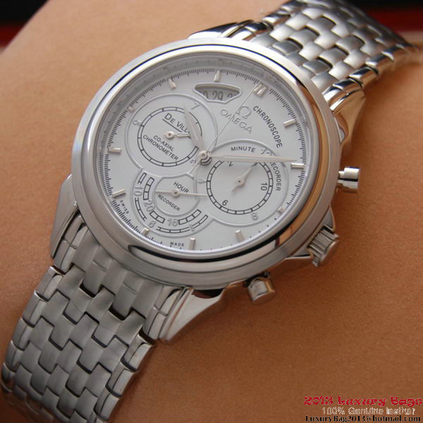 OMEGA DE VILLE CO-AXIAL CHRONOSCOPE Steel on Steel Strap OM77413 OMEGA DE VILLE CO-AXIAL CHRONOSCOPE Steel on Steel Strap OM77413