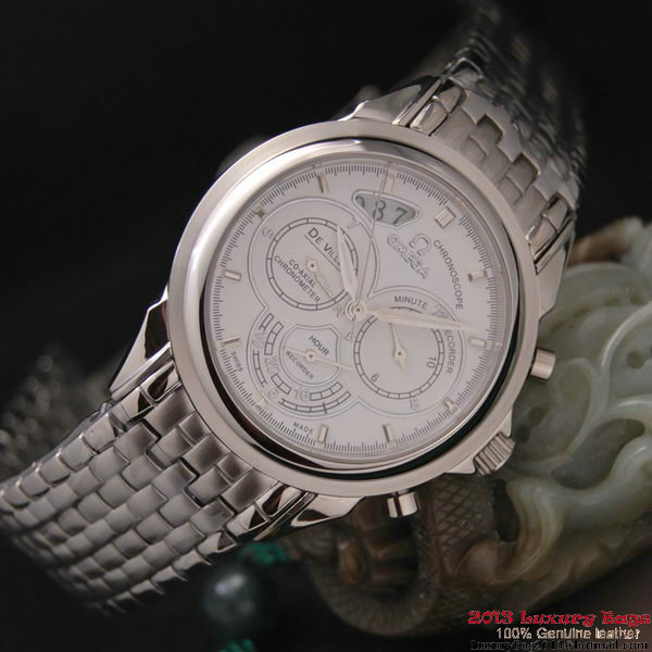 OMEGA DE VILLE CO-AXIAL CHRONOSCOPE Steel on Steel Strap OM77413 OMEGA DE VILLE CO-AXIAL CHRONOSCOPE Steel on Steel Strap OM77413