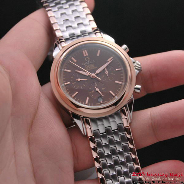 OMEGA DE VILLE CO-AXIAL Chronometer Red Gold on Steel Strap OM77516 OMEGA DE VILLE CO-AXIAL Chronometer Red Gold on Steel Strap OM77516