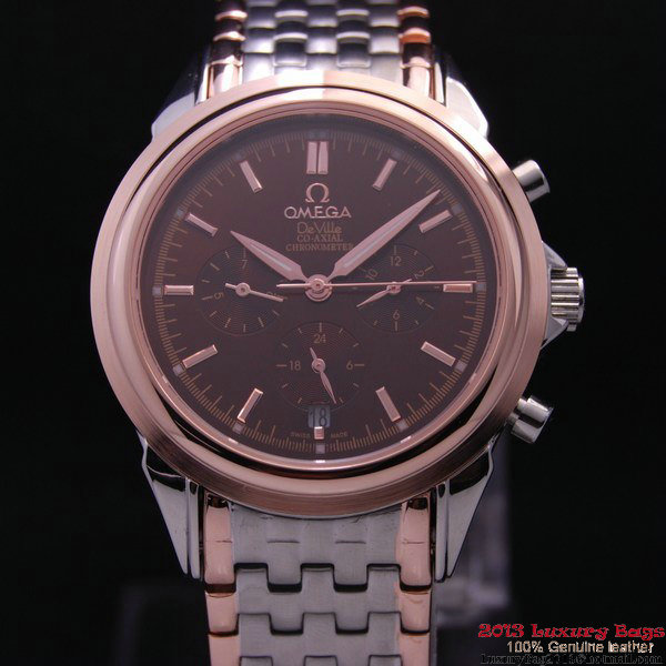 OMEGA DE VILLE CO-AXIAL Chronometer Red Gold on Steel Strap OM77516 OMEGA DE VILLE CO-AXIAL Chronometer Red Gold on Steel Strap OM77516
