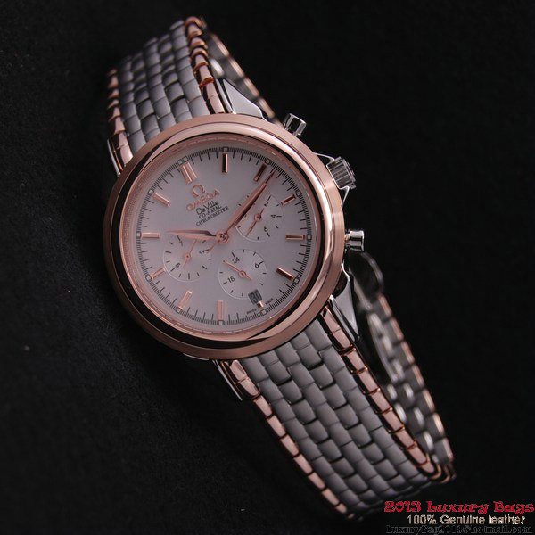 OMEGA DE VILLE CO-AXIAL Chronometer Red Gold on Steel Strap OM77517 OMEGA DE VILLE CO-AXIAL Chronometer Red Gold on Steel Strap OM77517