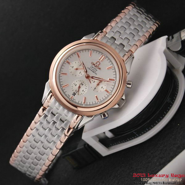OMEGA DE VILLE CO-AXIAL Chronometer Red Gold on Steel Strap OM77517 OMEGA DE VILLE CO-AXIAL Chronometer Red Gold on Steel Strap OM77517