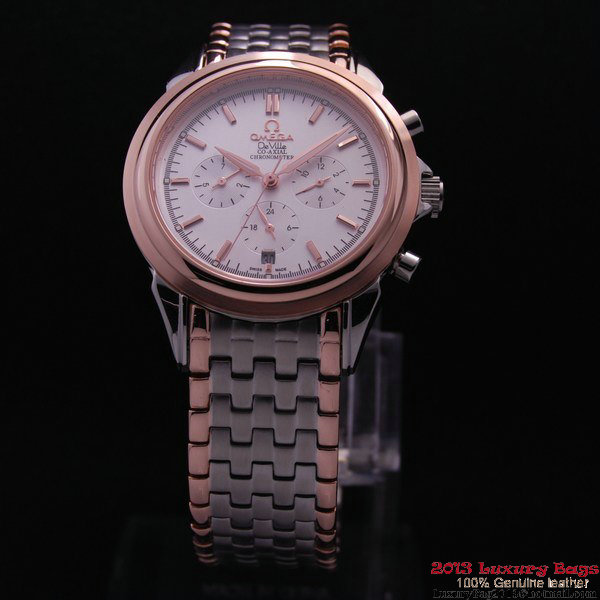OMEGA DE VILLE CO-AXIAL Chronometer Red Gold on Steel Strap OM77517 OMEGA DE VILLE CO-AXIAL Chronometer Red Gold on Steel Strap OM77517