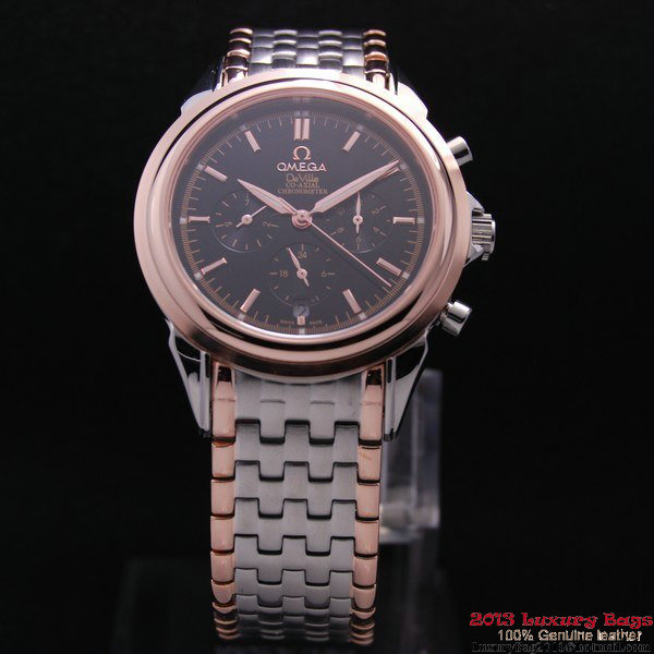 OMEGA DE VILLE CO-AXIAL Chronometer Red Gold on Steel Strap OM77519 OMEGA DE VILLE CO-AXIAL Chronometer Red Gold on Steel Strap OM77519