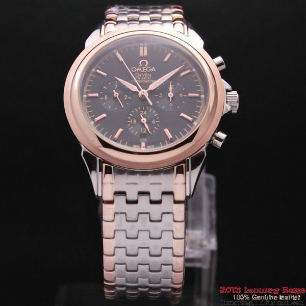 OMEGA DE VILLE CO-AXIAL Chronometer Red Gold on Steel Strap OM77519 OMEGA DE VILLE CO-AXIAL Chronometer Red Gold on Steel Strap OM77519