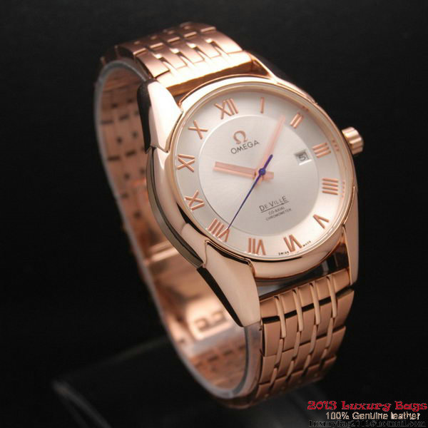 OMEGA DE VILLE Co-AXIAL CHRONOMETER Red Gold on Red Gold Strap OM77027 OMEGA DE VILLE Co-AXIAL CHRONOMETER Red Gold on Red Gold Strap OM77027