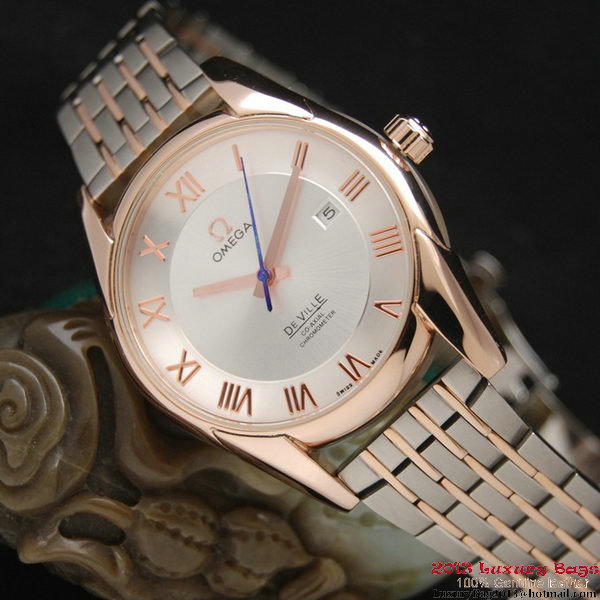 OMEGA DE VILLE Co-AXIAL CHRONOMETER Red Gold on Steel Strap OM77018 OMEGA DE VILLE Co-AXIAL CHRONOMETER Red Gold on Steel Strap OM77018