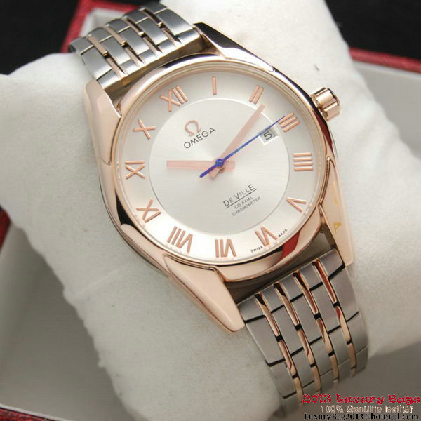 OMEGA DE VILLE Co-AXIAL CHRONOMETER Red Gold on Steel Strap OM77018 OMEGA DE VILLE Co-AXIAL CHRONOMETER Red Gold on Steel Strap OM77018
