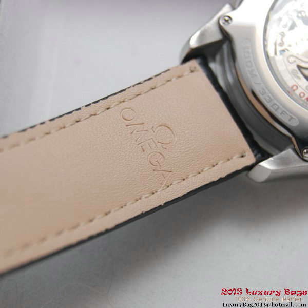 OMEGA DE VILLE Tourbillon Watches Steel on Black Leather Strap Om7002 OMEGA DE VILLE Tourbillon Watches Steel on Black Leather Strap Om7002