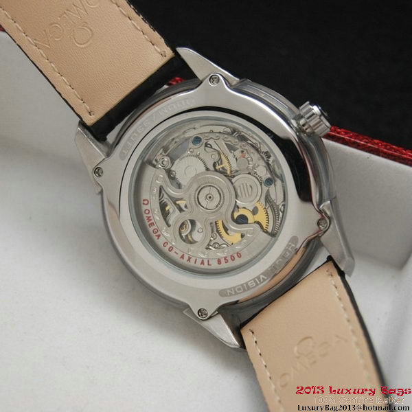 OMEGA DE VILLE Tourbillon Watches Steel on Black Leather Strap Om7006 OMEGA DE VILLE Tourbillon Watches Steel on Black Leather Strap Om7006