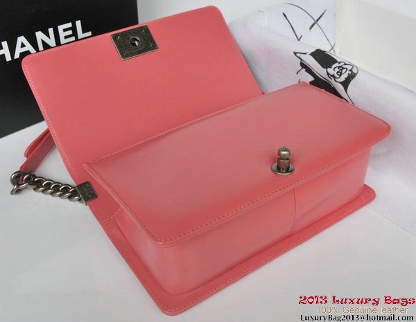 Boy Chanel Flap Shoulder Bag Original Sheepskin Leather A67086 Light Red
