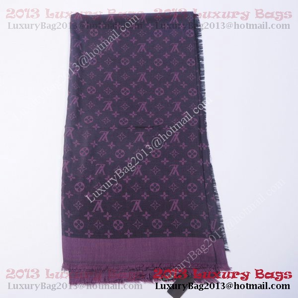 Louis Vuitton Scarves Cotton WJLV091 Purple Louis Vuitton Scarves Cotton WJLV091 Purple
