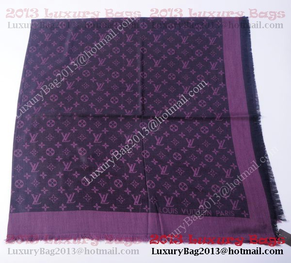 Louis Vuitton Scarves Cotton WJLV091 Purple Louis Vuitton Scarves Cotton WJLV091 Purple