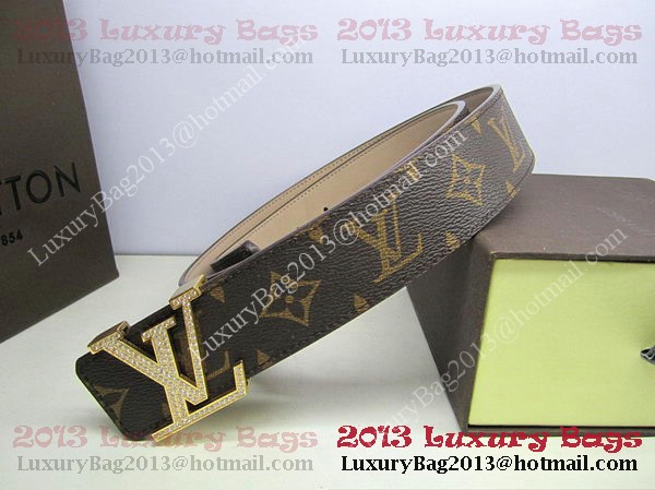 Louis Vuitton Monogram Canvas Belt LV2050 Gold Louis Vuitton Monogram Canvas Belt LV2050 Gold