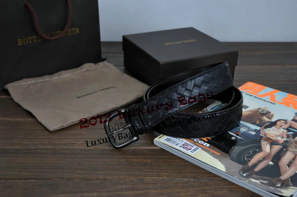 Bottega Veneta Intrecciato Nappa Belt 274484 Black Bottega Veneta Intrecciato Nappa Belt 274484 Black