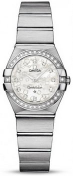 Omega Constellation Brushed Quarz Mini Watch 158627AR