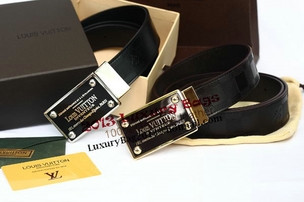 Louis Vuitton Black Leather Belt LV2054 Louis Vuitton Black Leather Belt LV2054