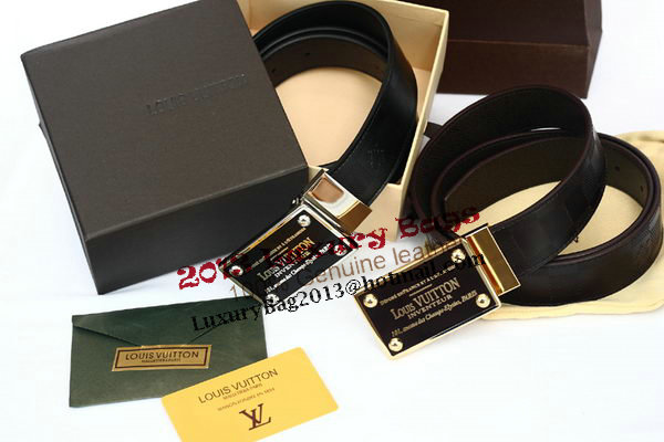 Louis Vuitton Black Leather Belt LV2054 Louis Vuitton Black Leather Belt LV2054