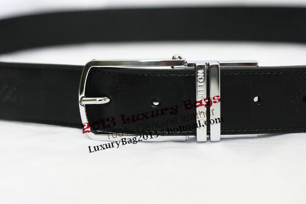 Louis Vuitton Black Leather Belt LV2058 Louis Vuitton Black Leather Belt LV2058