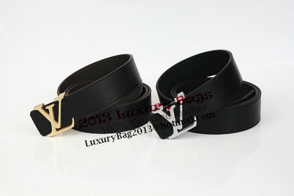 Louis Vuitton Black Leather Belt LV2060 Louis Vuitton Black Leather Belt LV2060