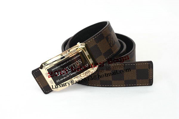 Louis Vuitton Damier Ebene Canvas Belt LV2053 Louis Vuitton Damier Ebene Canvas Belt LV2053