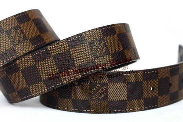 Louis Vuitton Damier Ebene Canvas Belt LV2053 Louis Vuitton Damier Ebene Canvas Belt LV2053