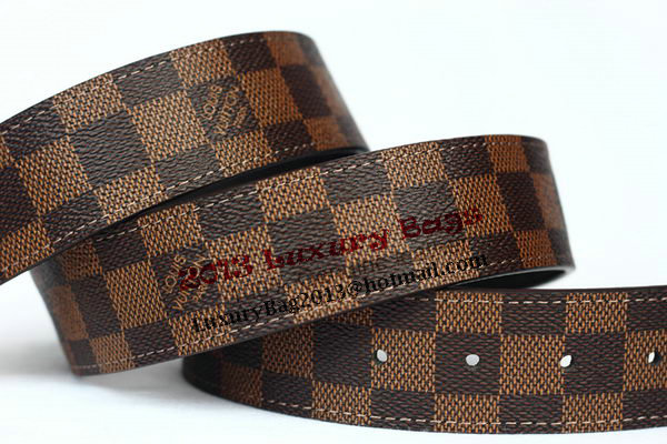 Louis Vuitton Damier Ebene Canvas Belt LV2056 Louis Vuitton Damier Ebene Canvas Belt LV2056