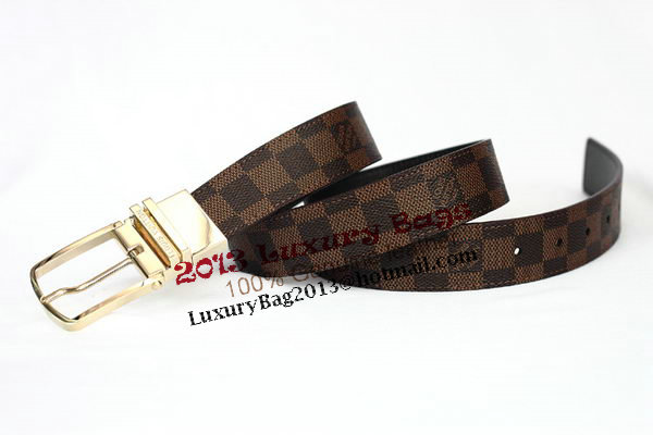 Louis Vuitton Damier Ebene Canvas Belt LV2061 Louis Vuitton Damier Ebene Canvas Belt LV2061
