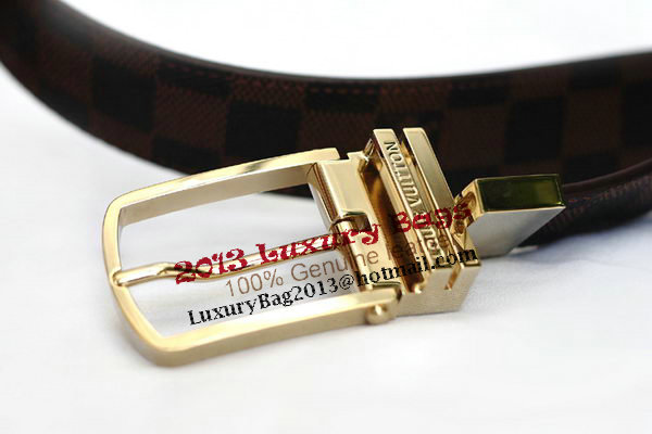 Louis Vuitton Damier Ebene Canvas Belt LV2061 Louis Vuitton Damier Ebene Canvas Belt LV2061