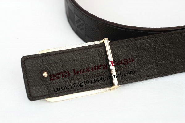 Louis Vuitton Damier Graphite Canvas Belt LV2053 Louis Vuitton Damier Graphite Canvas Belt LV2053