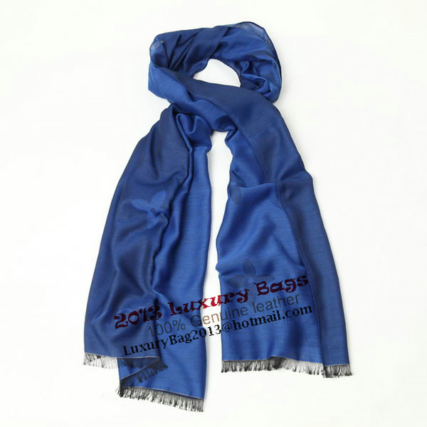Louis Vuitton Scarves Silk WJLV094 Blue Louis Vuitton Scarves Silk WJLV094 Blue