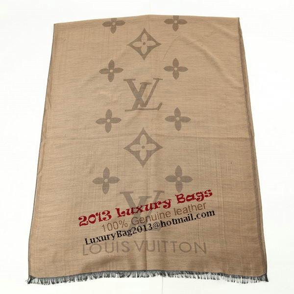 Louis Vuitton Scarves Silk WJLV094 Light Brown Louis Vuitton Scarves Silk WJLV094 Light Brown