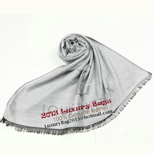 Louis Vuitton Scarves Silk WJLV094 Light Gray Louis Vuitton Scarves Silk WJLV094 Light Gray