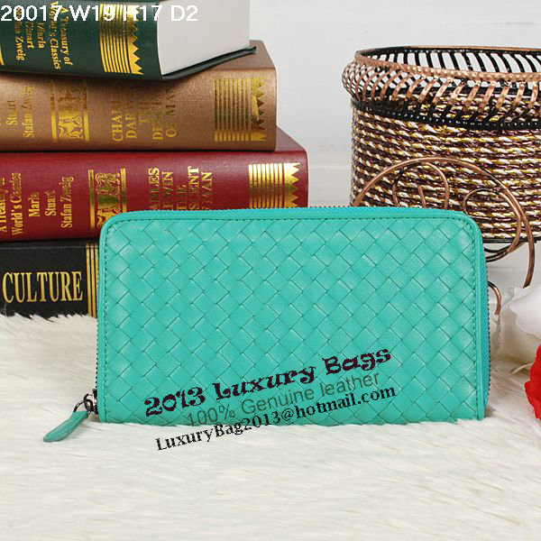 Bottega Veneta Intrecciato Nappa Zip Around Wallet BV20017 Green Bottega Veneta Intrecciato Nappa Zip Around Wallet BV20017 Green