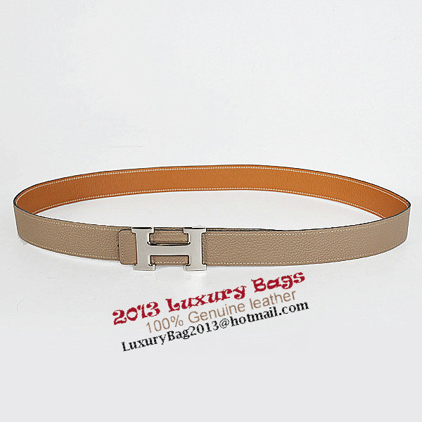 Hermes Dark Gray Bovine Jugular Veins Belt HR1009B Silver Hermes Dark Gray Bovine Jugular Veins Belt HR1009B Silver