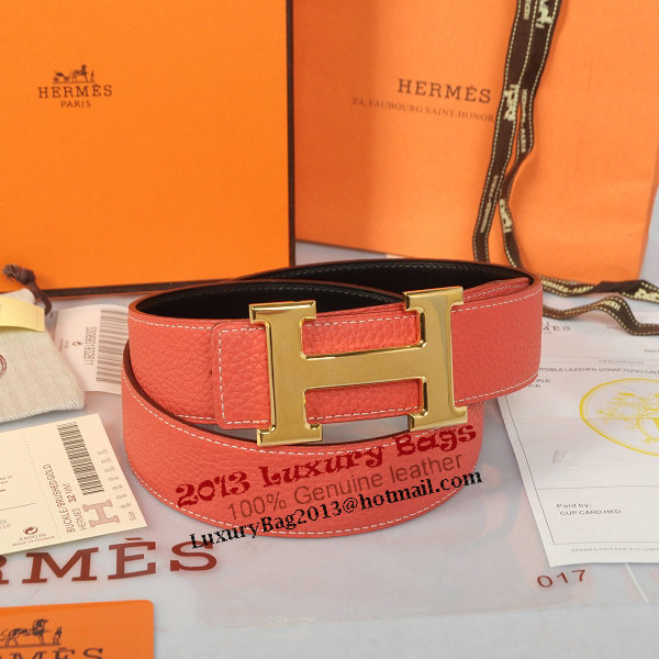 Hermes Imported Belt HR1002H Watermelon Red Hermes Imported Belt HR1002H Watermelon Red